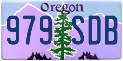 OR license plate 979SDB