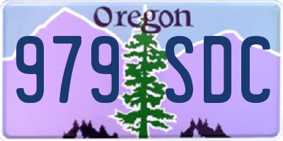 OR license plate 979SDC