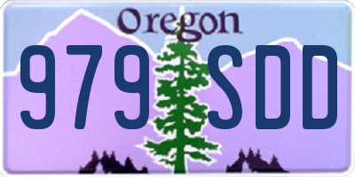 OR license plate 979SDD