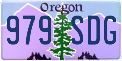 OR license plate 979SDG