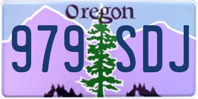 OR license plate 979SDJ
