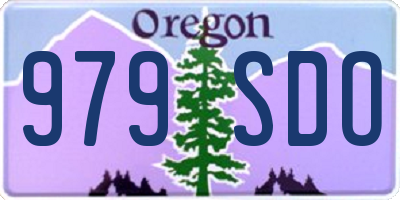 OR license plate 979SDO