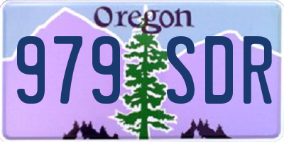 OR license plate 979SDR