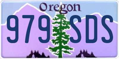 OR license plate 979SDS