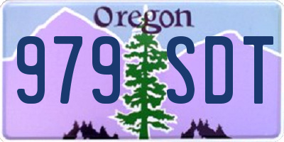 OR license plate 979SDT