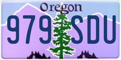 OR license plate 979SDU