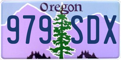 OR license plate 979SDX