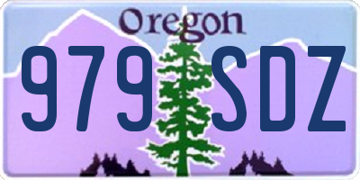 OR license plate 979SDZ