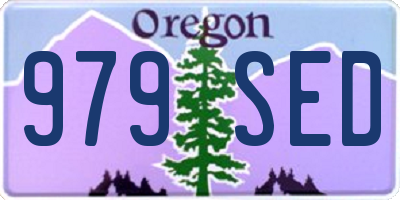 OR license plate 979SED