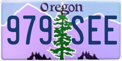 OR license plate 979SEE