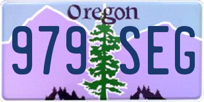 OR license plate 979SEG
