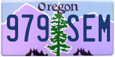 OR license plate 979SEM
