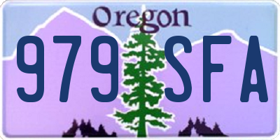 OR license plate 979SFA