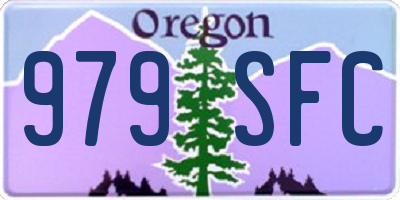 OR license plate 979SFC