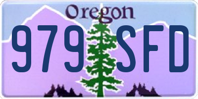 OR license plate 979SFD
