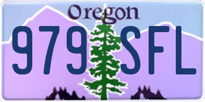OR license plate 979SFL