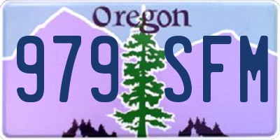 OR license plate 979SFM