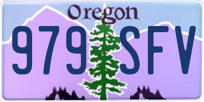 OR license plate 979SFV