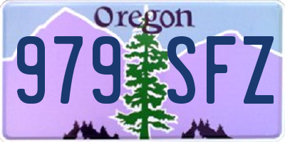 OR license plate 979SFZ