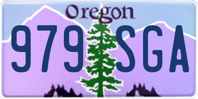 OR license plate 979SGA