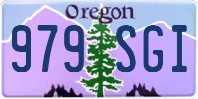 OR license plate 979SGI