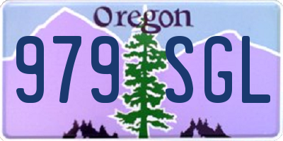 OR license plate 979SGL