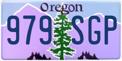 OR license plate 979SGP