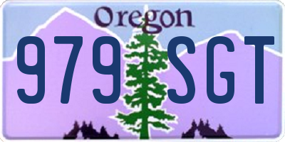 OR license plate 979SGT
