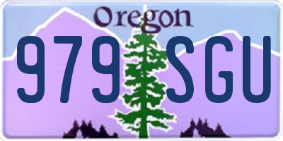OR license plate 979SGU