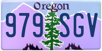 OR license plate 979SGV