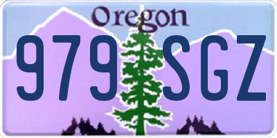 OR license plate 979SGZ