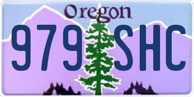 OR license plate 979SHC