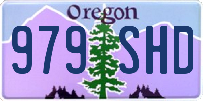 OR license plate 979SHD
