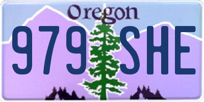 OR license plate 979SHE