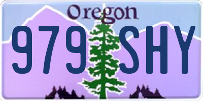 OR license plate 979SHY