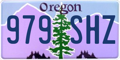 OR license plate 979SHZ