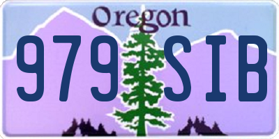 OR license plate 979SIB