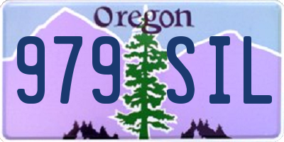 OR license plate 979SIL