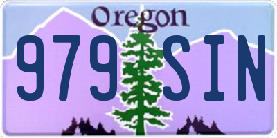 OR license plate 979SIN