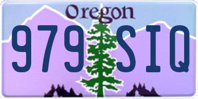 OR license plate 979SIQ
