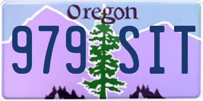 OR license plate 979SIT