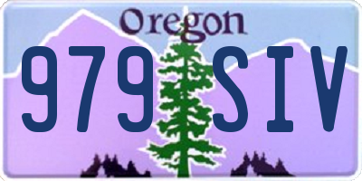 OR license plate 979SIV