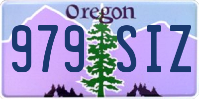 OR license plate 979SIZ
