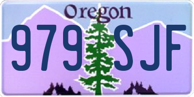 OR license plate 979SJF