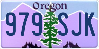 OR license plate 979SJK