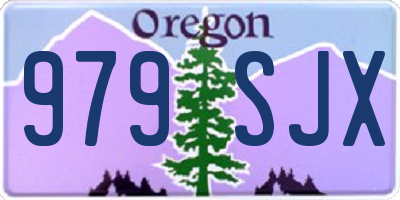 OR license plate 979SJX