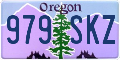 OR license plate 979SKZ