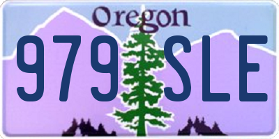 OR license plate 979SLE