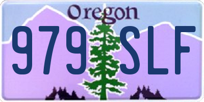 OR license plate 979SLF