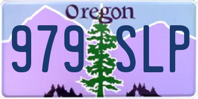 OR license plate 979SLP